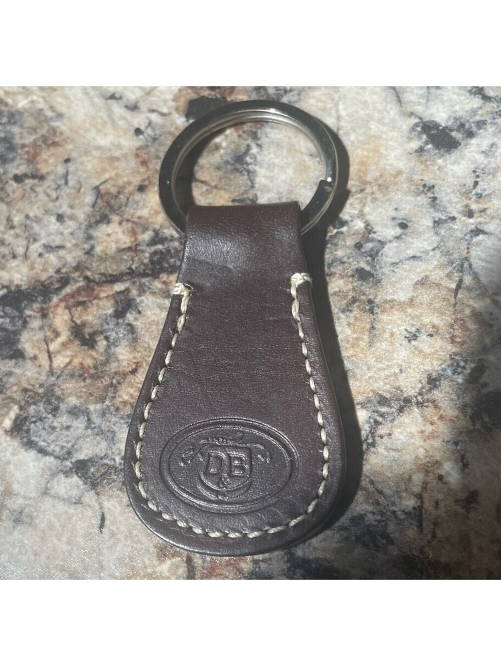 Dooney & Bourke Brown Leather Key Chain Bag Charm
